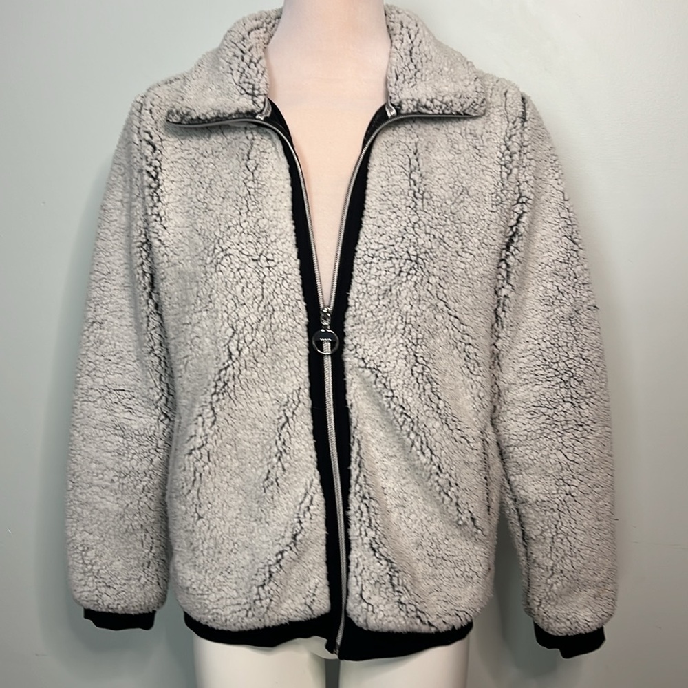 LUHTA Cozy Sherpa Zip-Up Jacket Size M